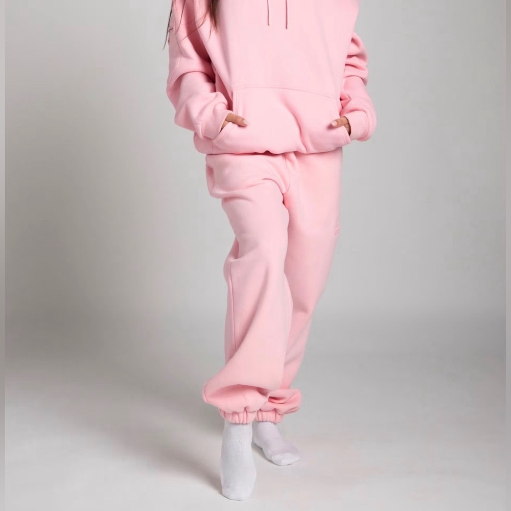 NWOT Comfrt Airplane Mode Travel Sweatpants Size Small in Petal Pink